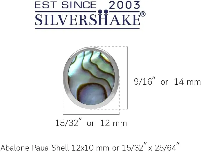 Silvershake 12X10mm Oval Shape Cabochon Gemstone White Gold Plated or Yellow Gold Plated 925 Sterling Silver Stud Post Earrings Jewelry for Women