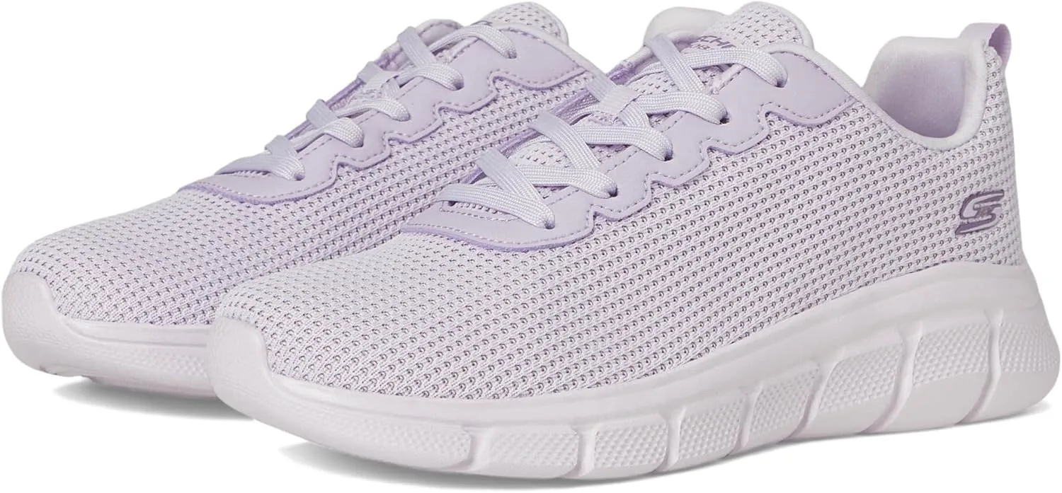Skechers Women's Bobs Sport Sneakers ?C Visionary Essence Lace-up Knit, Vegan & Washable