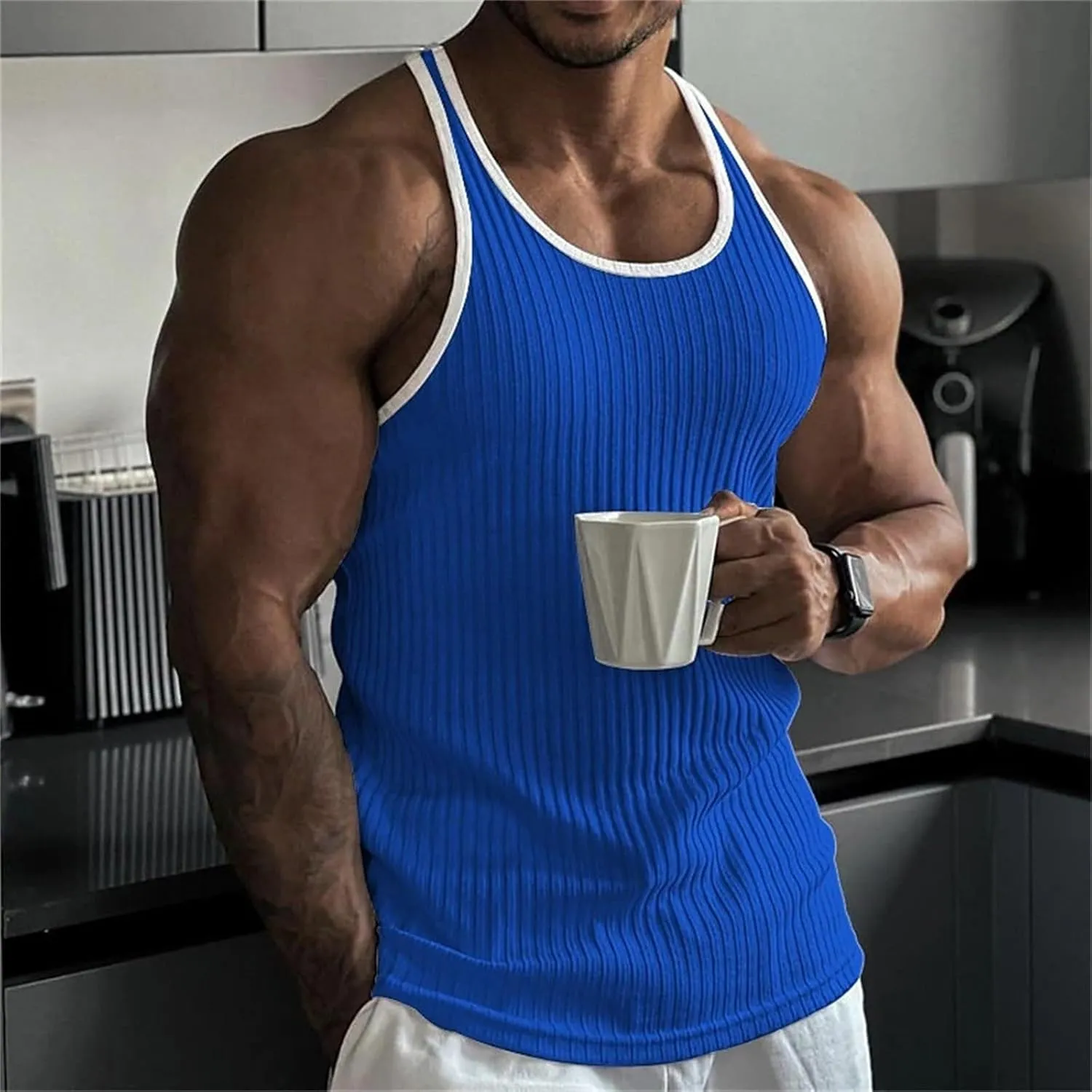 Sleeveless Shirts for Men Casual Loose Fit Men'S Summer Comfort Tank Top Men Tank Top Top Tanks for Men Undershirt