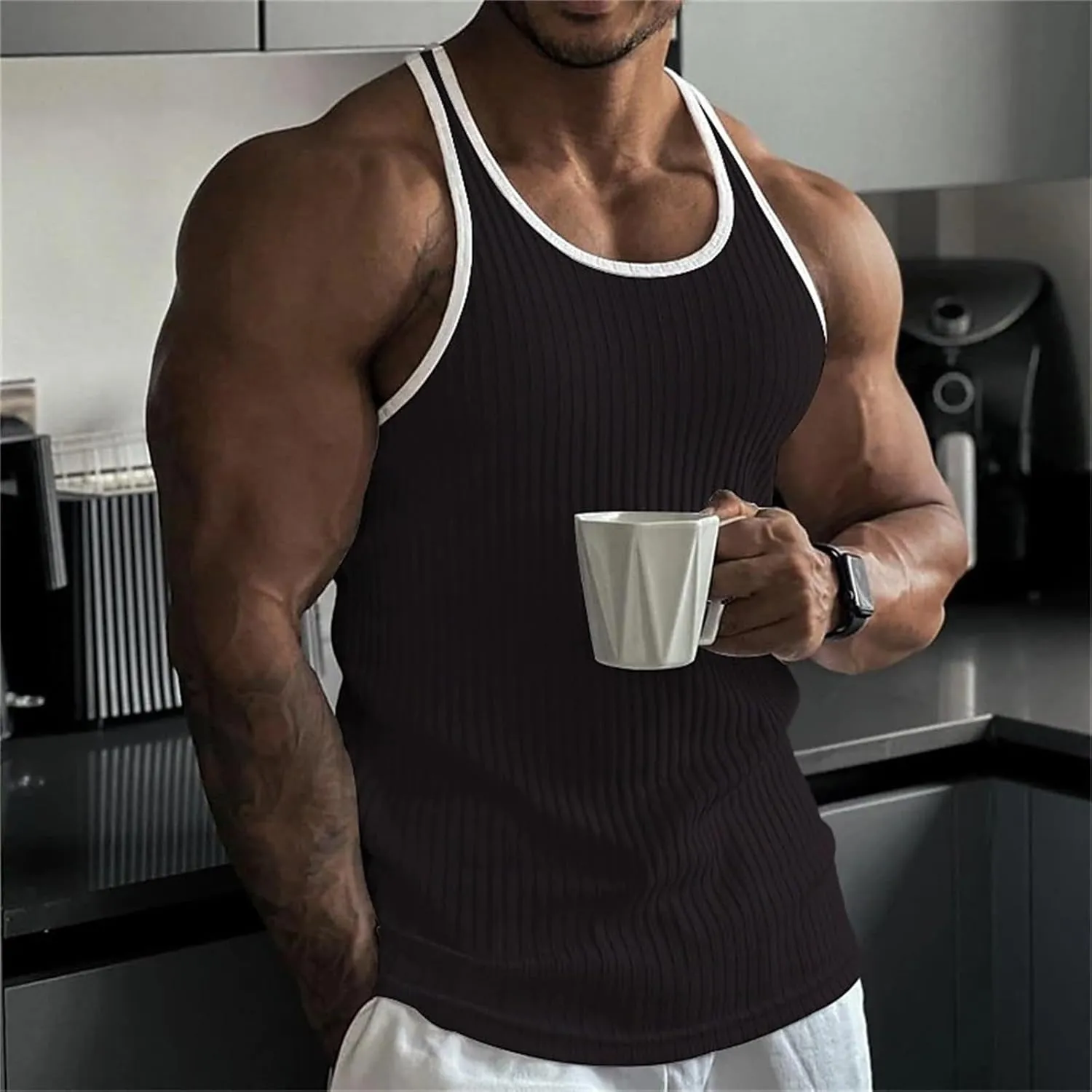 Sleeveless Shirts for Men Casual Loose Fit Men'S Summer Comfort Tank Top Men Tank Top Top Tanks for Men Undershirt