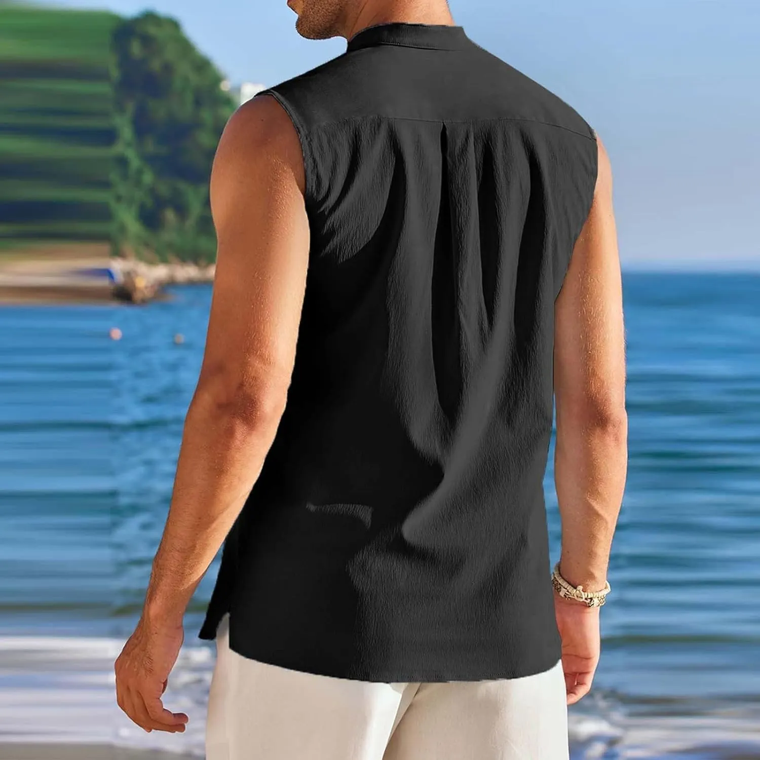 Sleeveless Shirts for Men Casual Loose Fit Men'S Summer Comfort Tank Top Men Tank Top Top Tanks for Men Undershirt