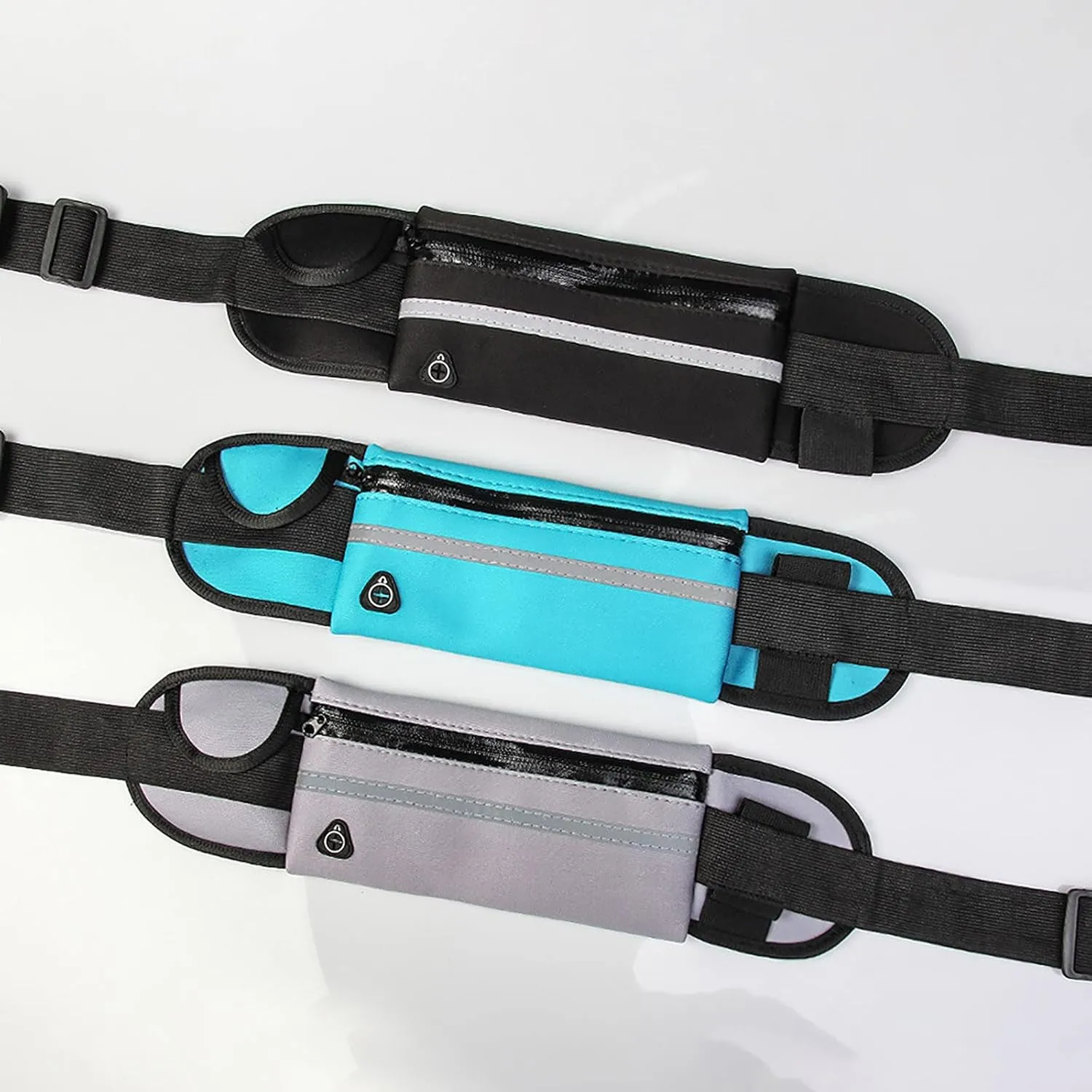 Slim Running Belt for Men, Waterproof Fanny Packs for Women,Phone Holder for Running,Reflective Waist Bag for Men,Runners Belt Pouch,Money Belt,Waist Pack Bag for Workout Travel Running Camping