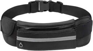 Slim Running Belt for Men, Waterproof Fanny Packs for Women,Phone Holder for Running,Reflective Waist Bag for Men,Runners Belt Pouch,Money Belt,Waist Pack Bag for Workout Travel Running Camping
