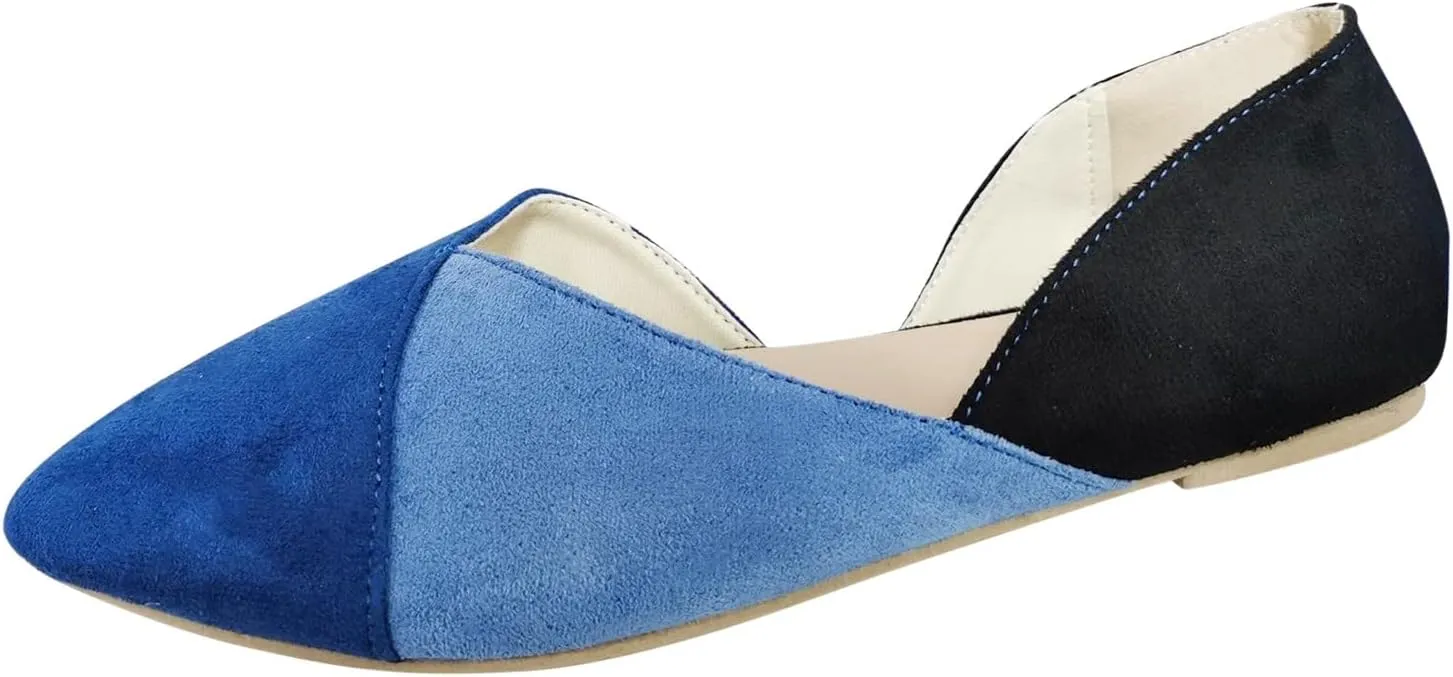 Slip On Shoes Women Pointed Toe Ballet Flats Dressy Loafers Comfort Office Shoes Casual Business Shoes Flat Shoes