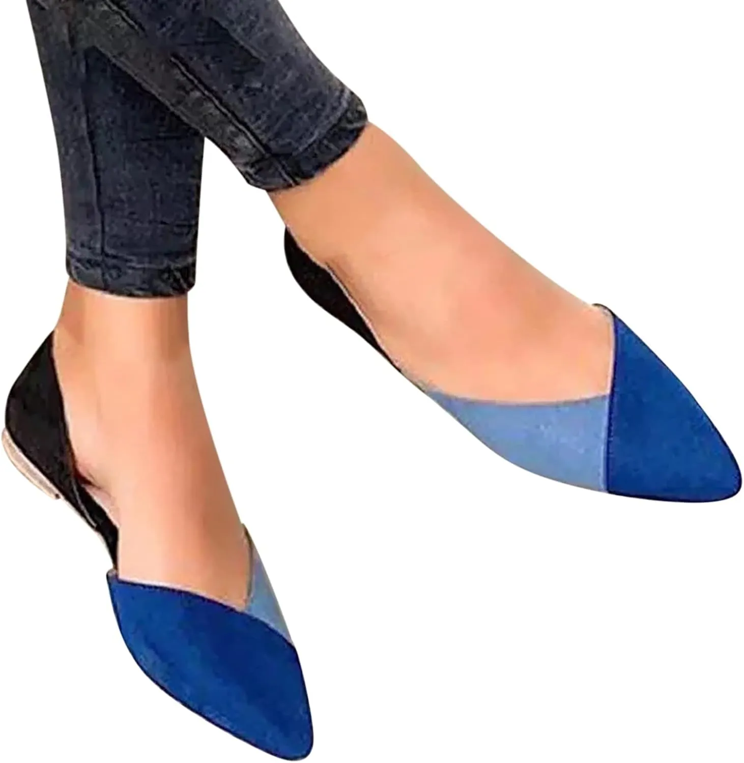 Slip On Shoes Women Pointed Toe Ballet Flats Dressy Loafers Comfort Office Shoes Casual Business Shoes Flat Shoes