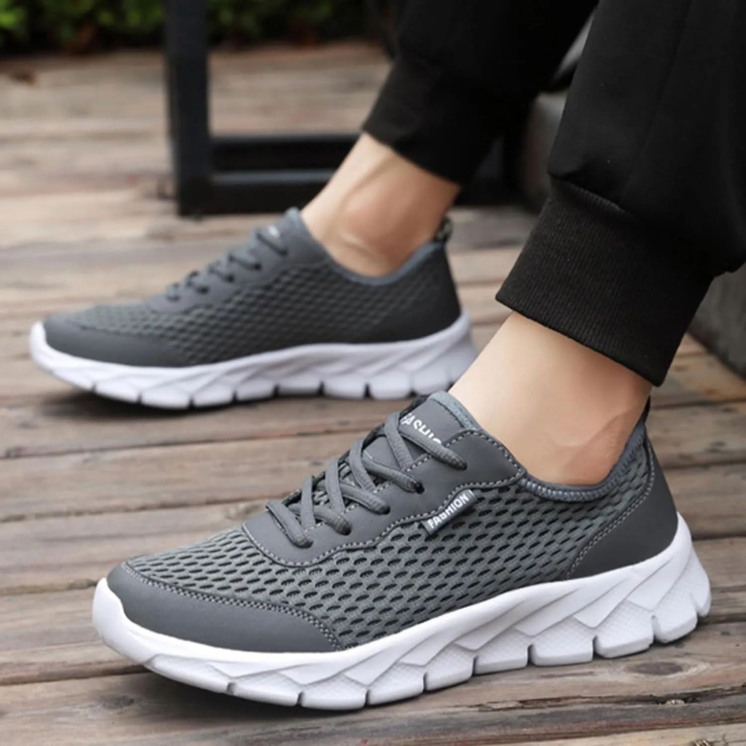 Sneakers for Men Men's Skateboarding Shoes Men's Mesh Sneakers Lightweight Casual Walking Shoes Men Casual Mesh Breathable Walking Dress Wide Tennis