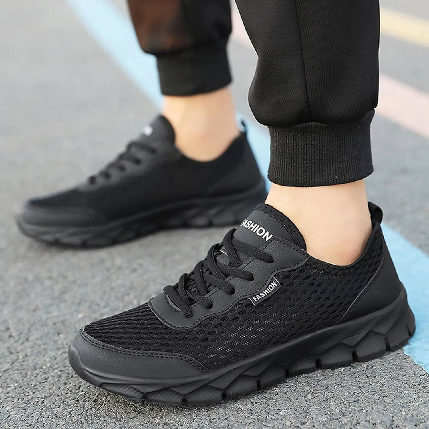 Sneakers for Men Men's Skateboarding Shoes Men's Mesh Sneakers Lightweight Casual Walking Shoes Men Casual Mesh Breathable Walking Dress Wide Tennis