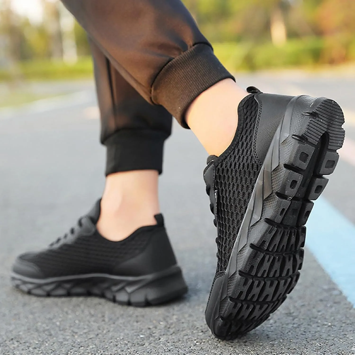Sneakers for Men Men's Skateboarding Shoes Men's Mesh Sneakers Lightweight Casual Walking Shoes Men Casual Mesh Breathable Walking Dress Wide Tennis