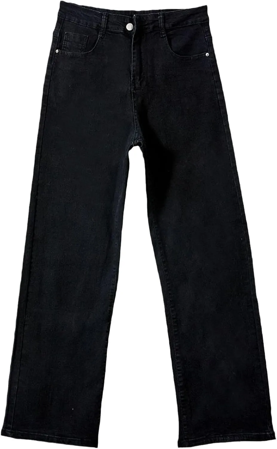 Straight Leg Jeans for Women,High Waisted Wide Leg Loose Microelastic Boyfriend Denim Pants Baggy Jeans Y2K