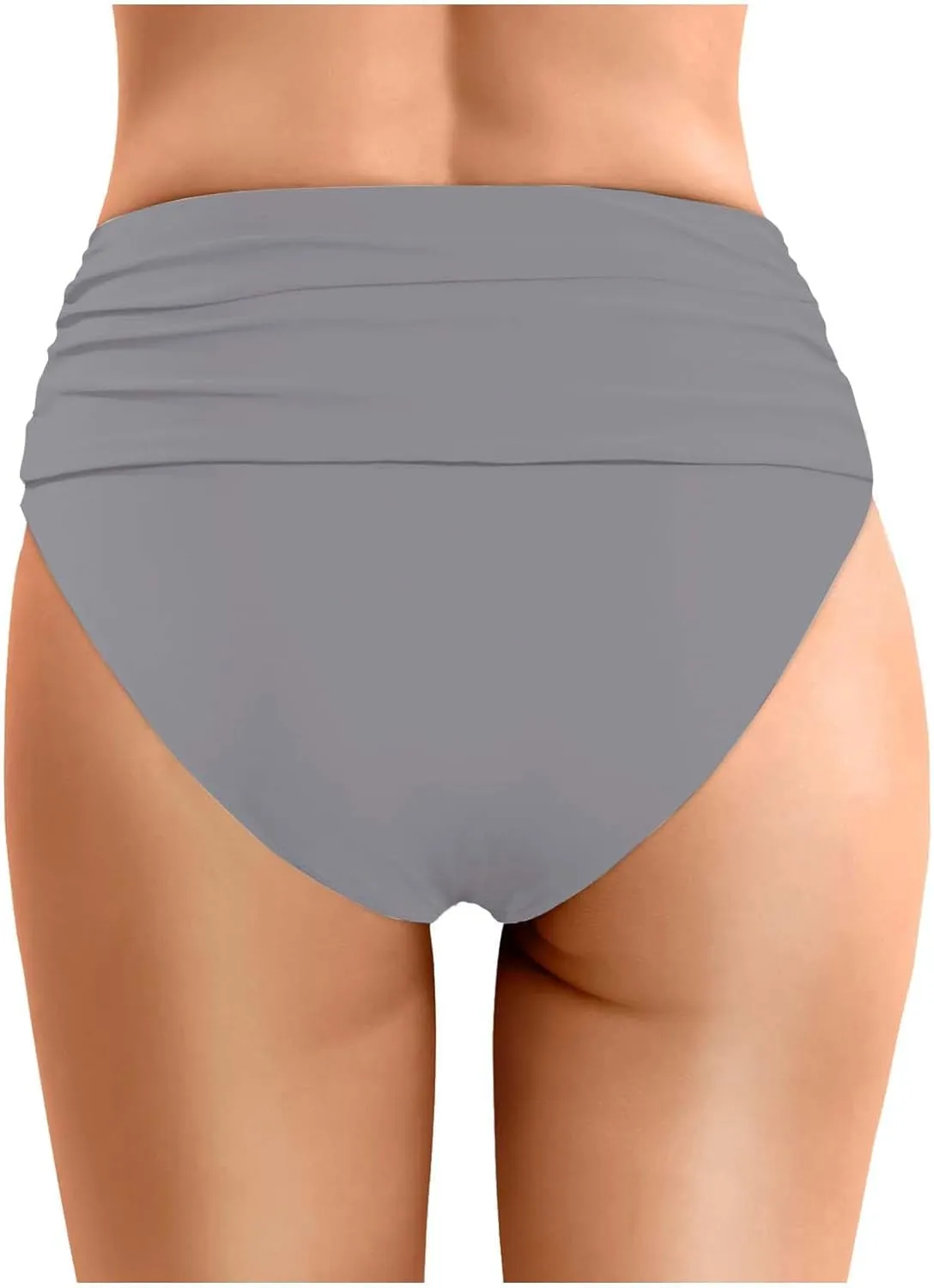 Swim Shorts Women High Waisted Bikini Bottom Ruched Bathing Suit Swim Bottom