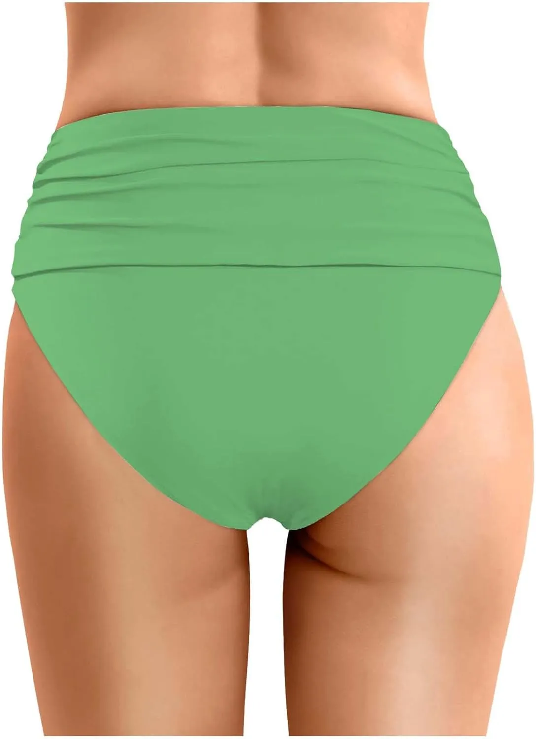 Swim Shorts Women High Waisted Bikini Bottom Ruched Bathing Suit Swim Bottom