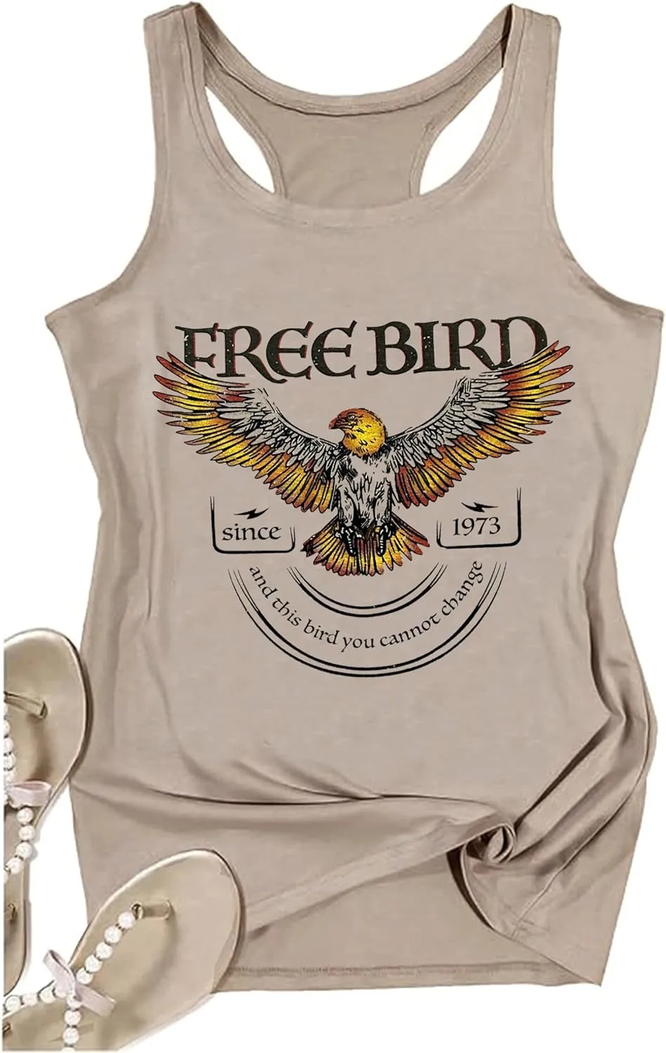 Tank Tops for Women 2025 Summer Basic Gym Racerback Tops Beach Vacation Graphic Tee Shirts Yoga Workout Camisole Outfits
