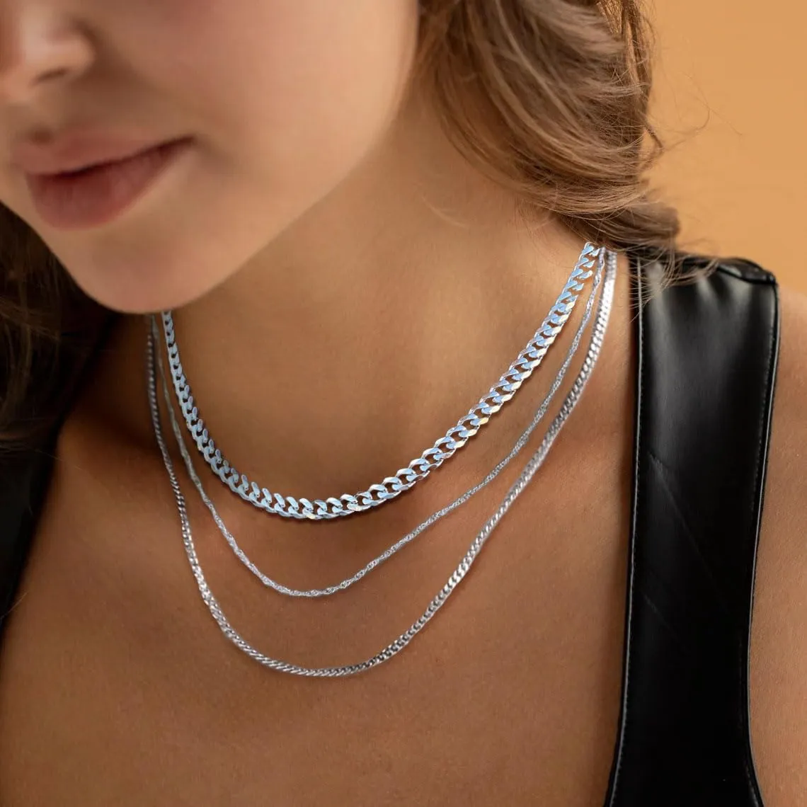 Tasiso Layered Gold Necklaces for Women, Stackable 14K Gold/Silver Plated Chain Necklace Layering Necklace Set Fashion Pendant Choker Necklaces Trendy Jewelry Set Gifts for Women Teen Girls
