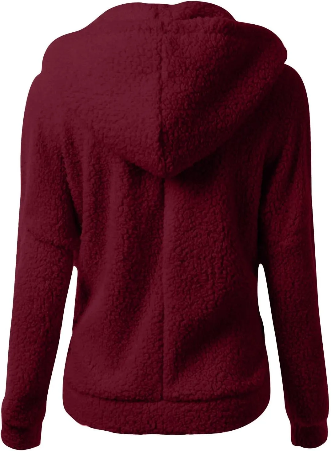 TIMIFIS Oversized Sherpa Jacket Women Winter Fleece Hoodies Fashion Zipper Fuzzy Coats Soft Warm Outerwear with Pockets