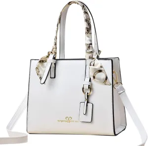 Today Daily Deals Tote Bag For Women Scarf Handle Handbags Ladies Purse Satchel Shoulder Bags Leather Bag For Mom Travel L