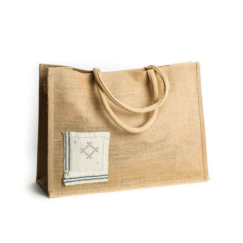Tori Jute Bag- Natural