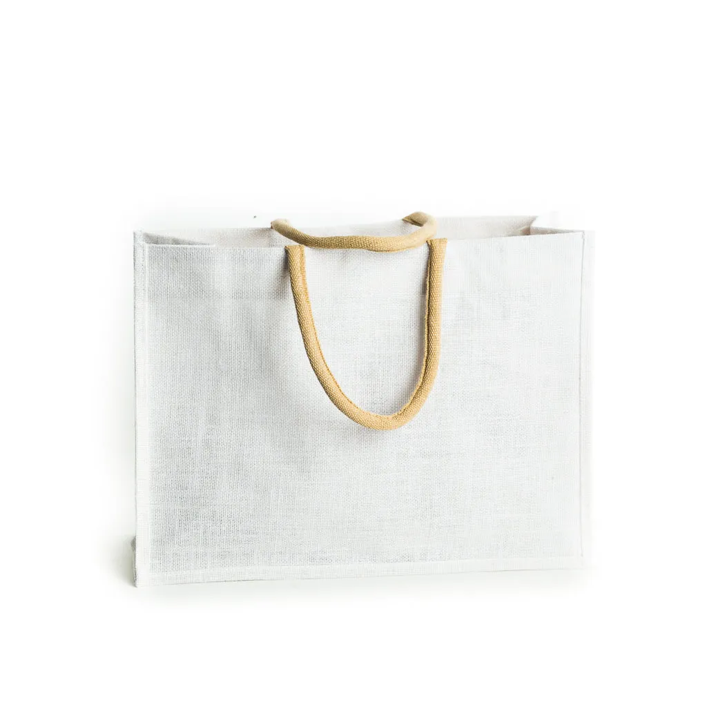 Tori Jute Bag- White