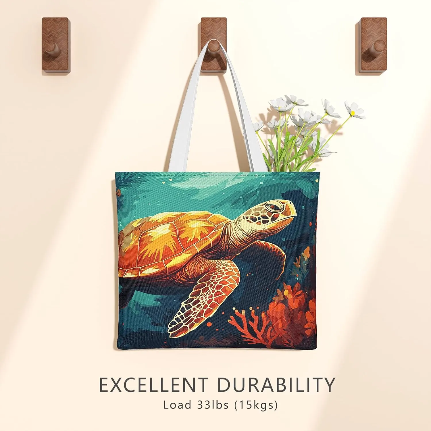Tote Bag, Canvas Tote Bag for Women, Large Lightweight Reusable Canvas Handbags, Cotton Folding Shoulder Cloth Handbag