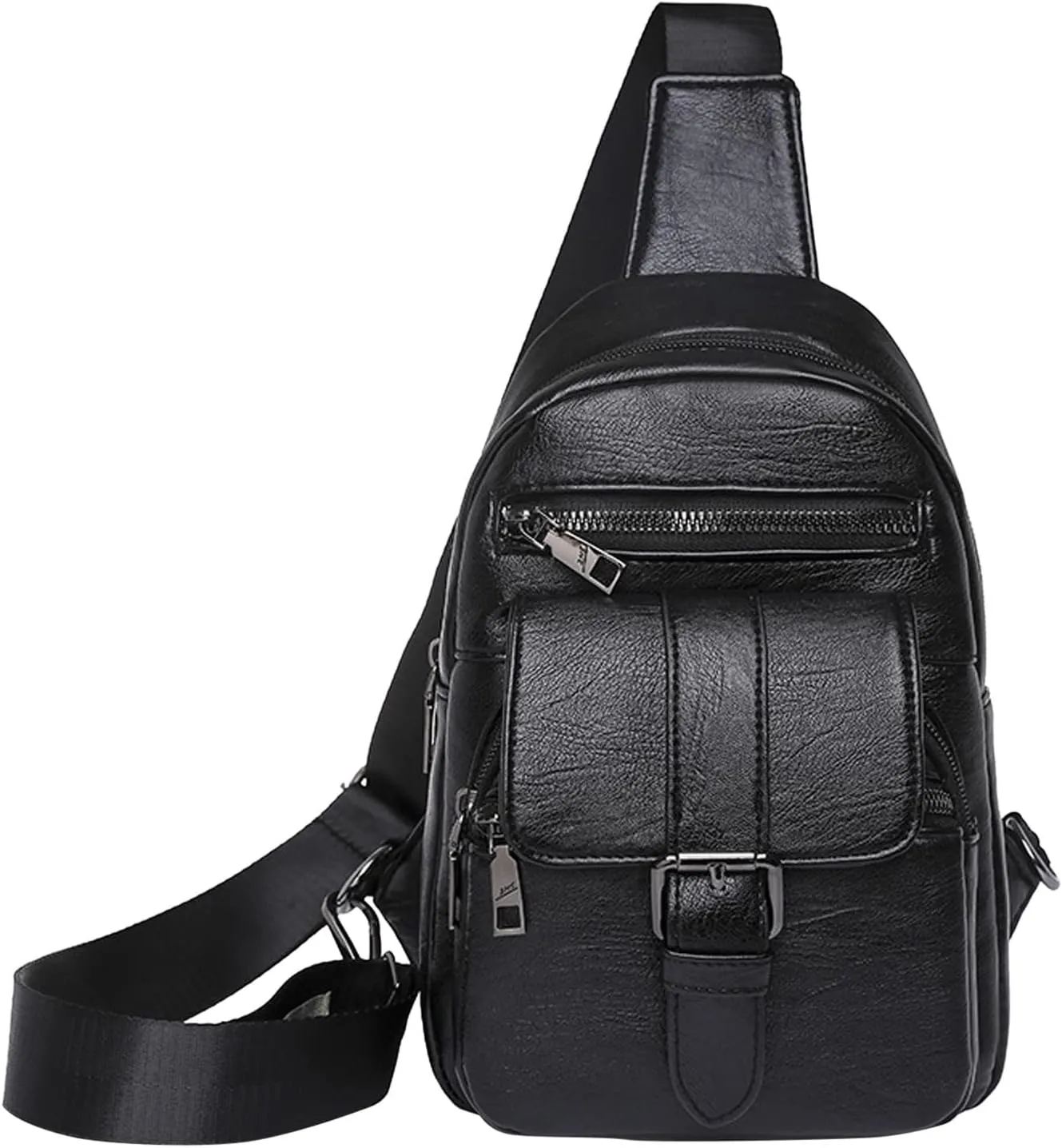 Tote Bag For Women And Men Chest Bag Sling Bag Small Crossbody Pu Leather Satchel Daypack Fashion Shoulder Strap Bags W