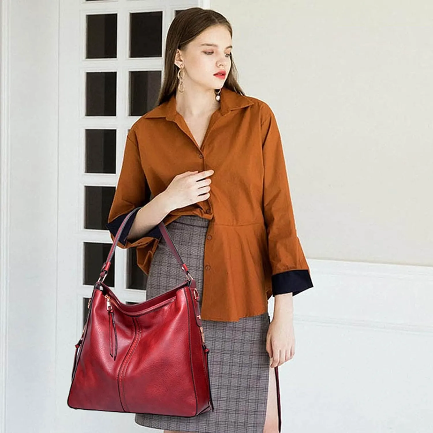 Tote Bag For Women Retro Chest Bag Sling Bag Small Crossbody Pu Leather Satchel Daypack Fashion Shoulder Outdoor Bags
