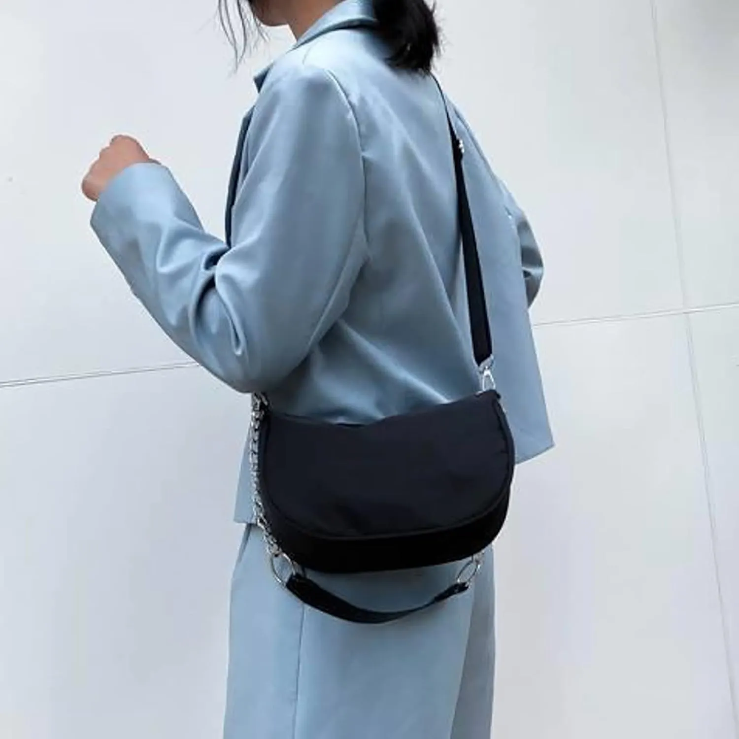 Tote Bag for Women Top Handle Satchel Purse Hobo, Silver