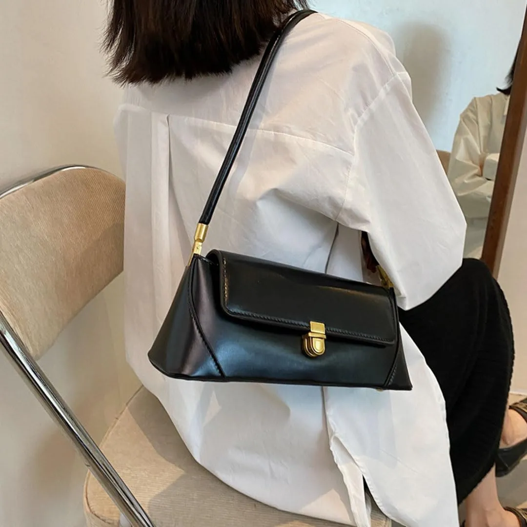 Trendy Purses for Women Satchel Leather Tote Bag Y2k Small Shoulder Bag Vintage Hobo Handbag Evening Clutch Purse