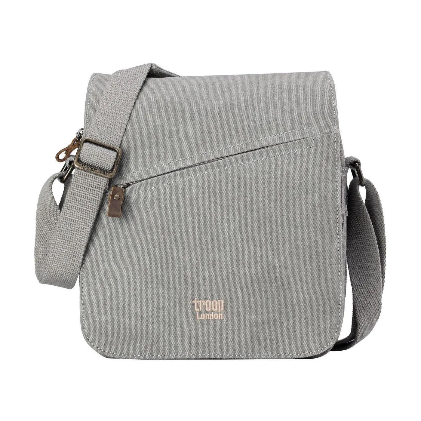 Troop Canvas Flap-Over Shoulder Bag