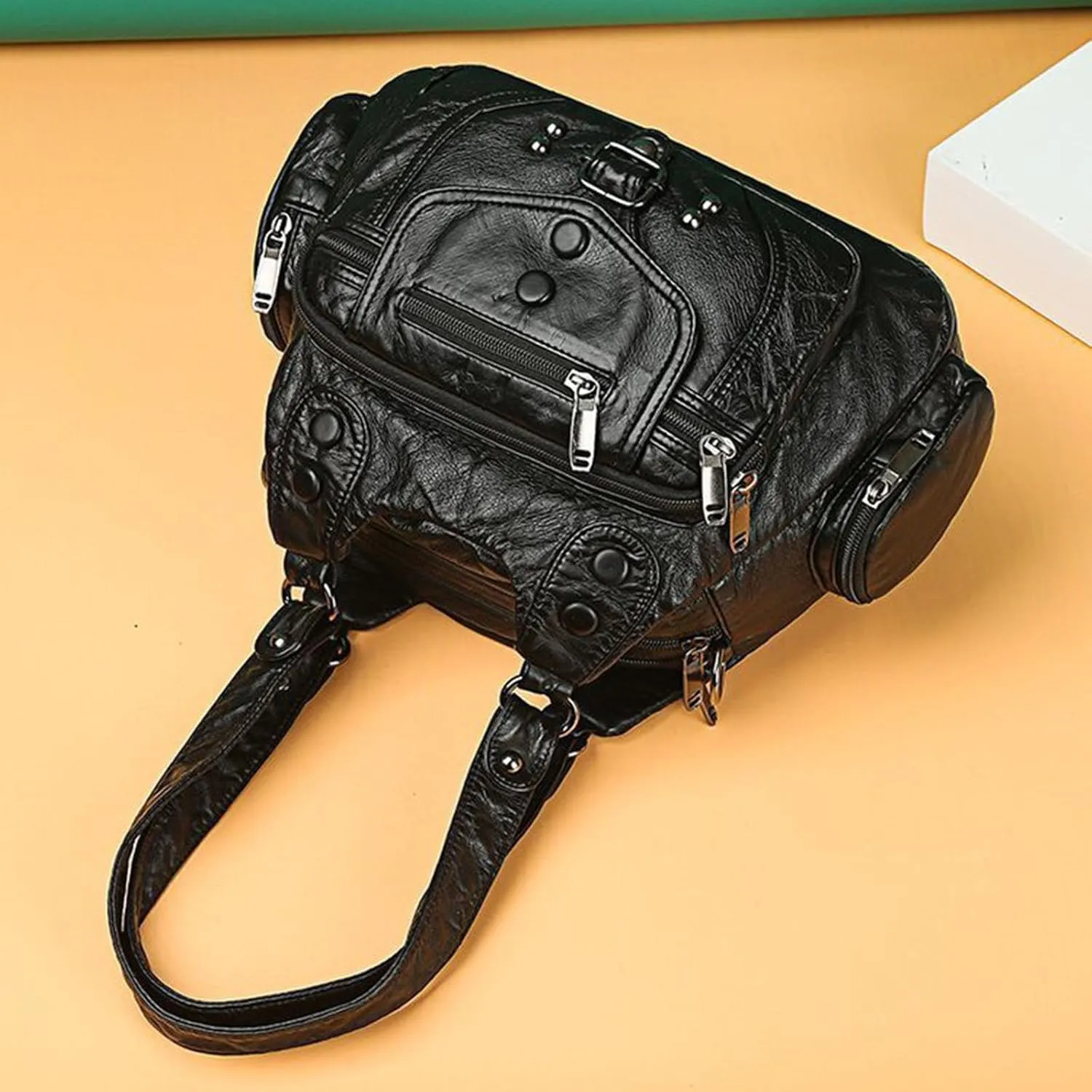Unisex Hobo Hobo Bags for Women Purses Soft Leather Shoulder Handbags Crossbody Satchel Bag
