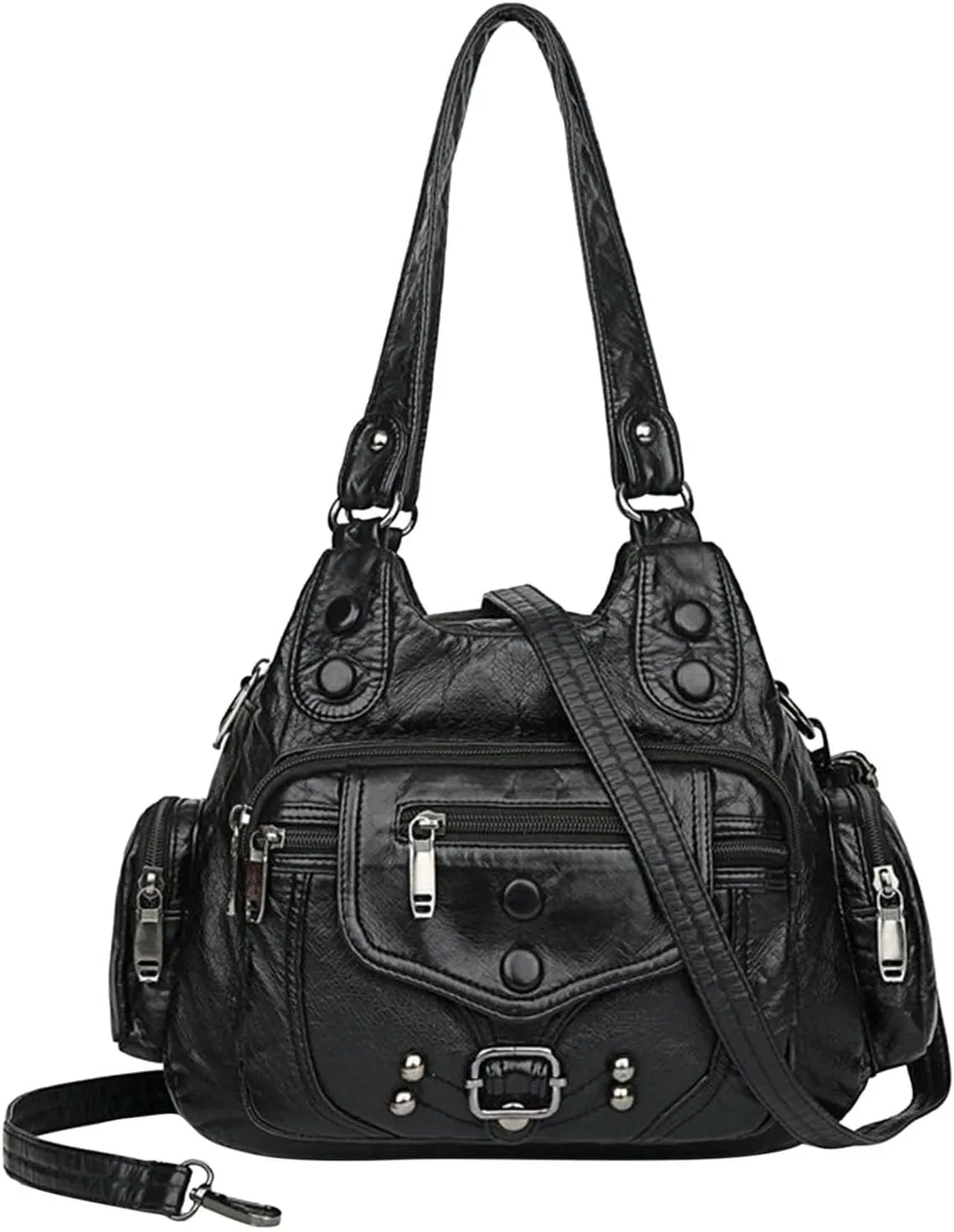 Unisex Hobo Hobo Bags for Women Purses Soft Leather Shoulder Handbags Crossbody Satchel Bag