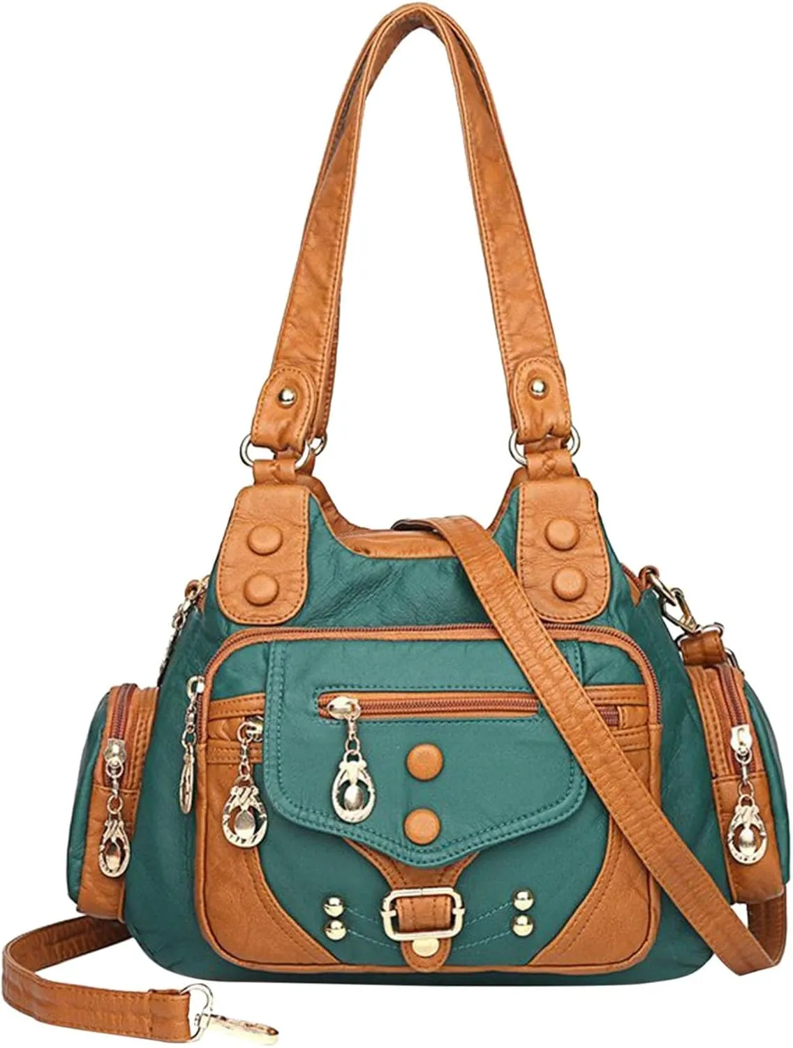 Unisex Hobo Hobo Bags for Women Purses Soft Leather Shoulder Handbags Crossbody Satchel Bag