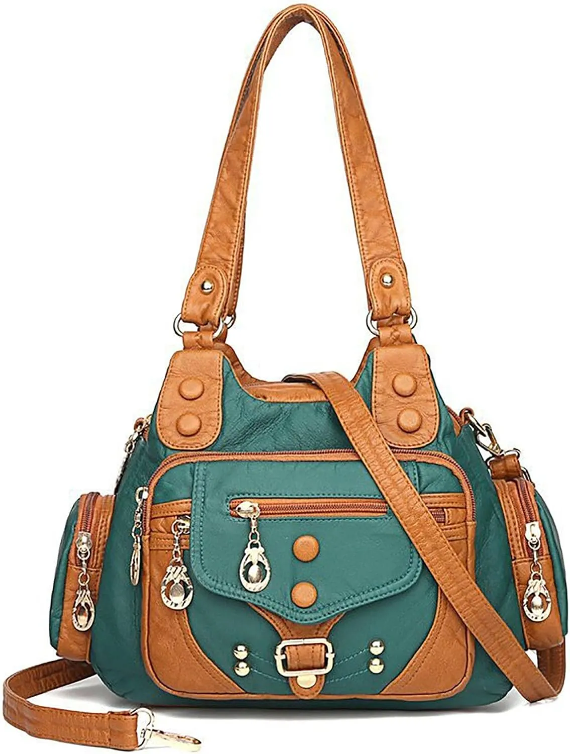 Unisex Hobo Hobo Bags for Women Purses Soft Leather Shoulder Handbags Crossbody Satchel Bag