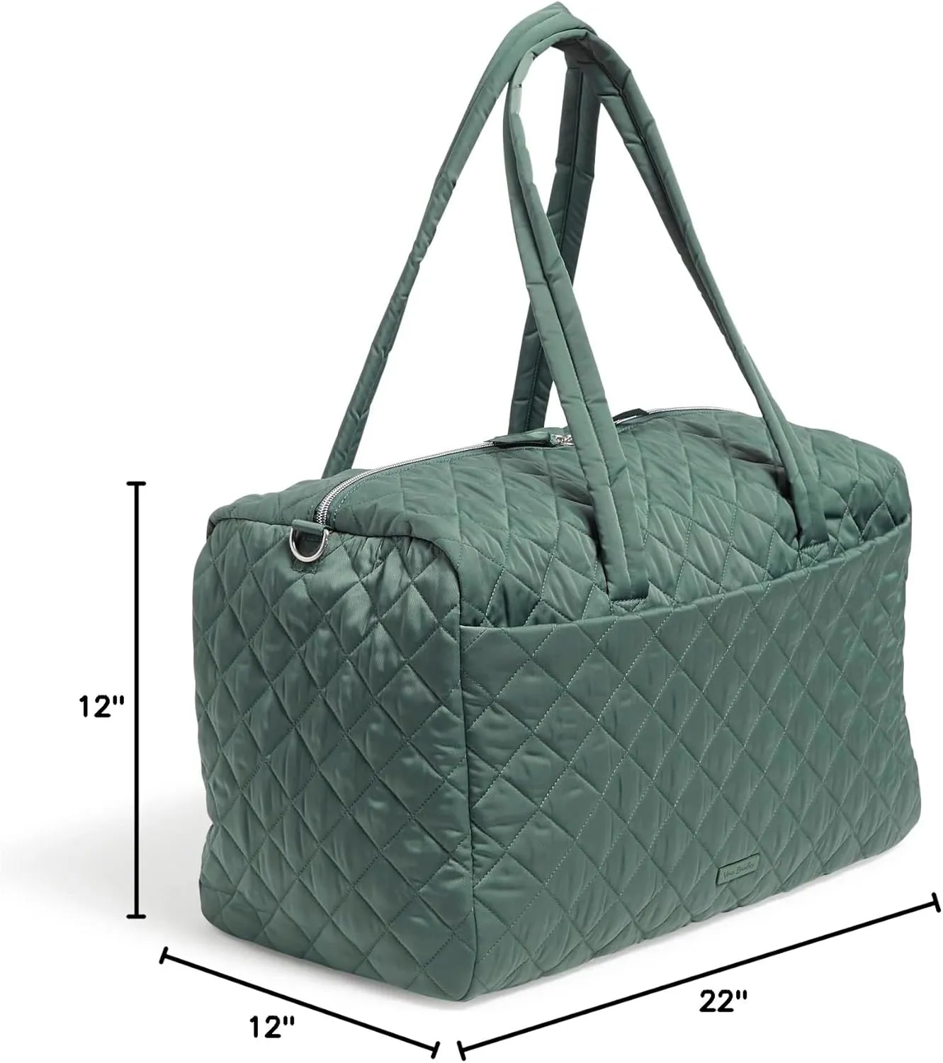 Vera Bradley Women's Performance Twill Large Travel Duffle Bag, Olive Leaf, One Size