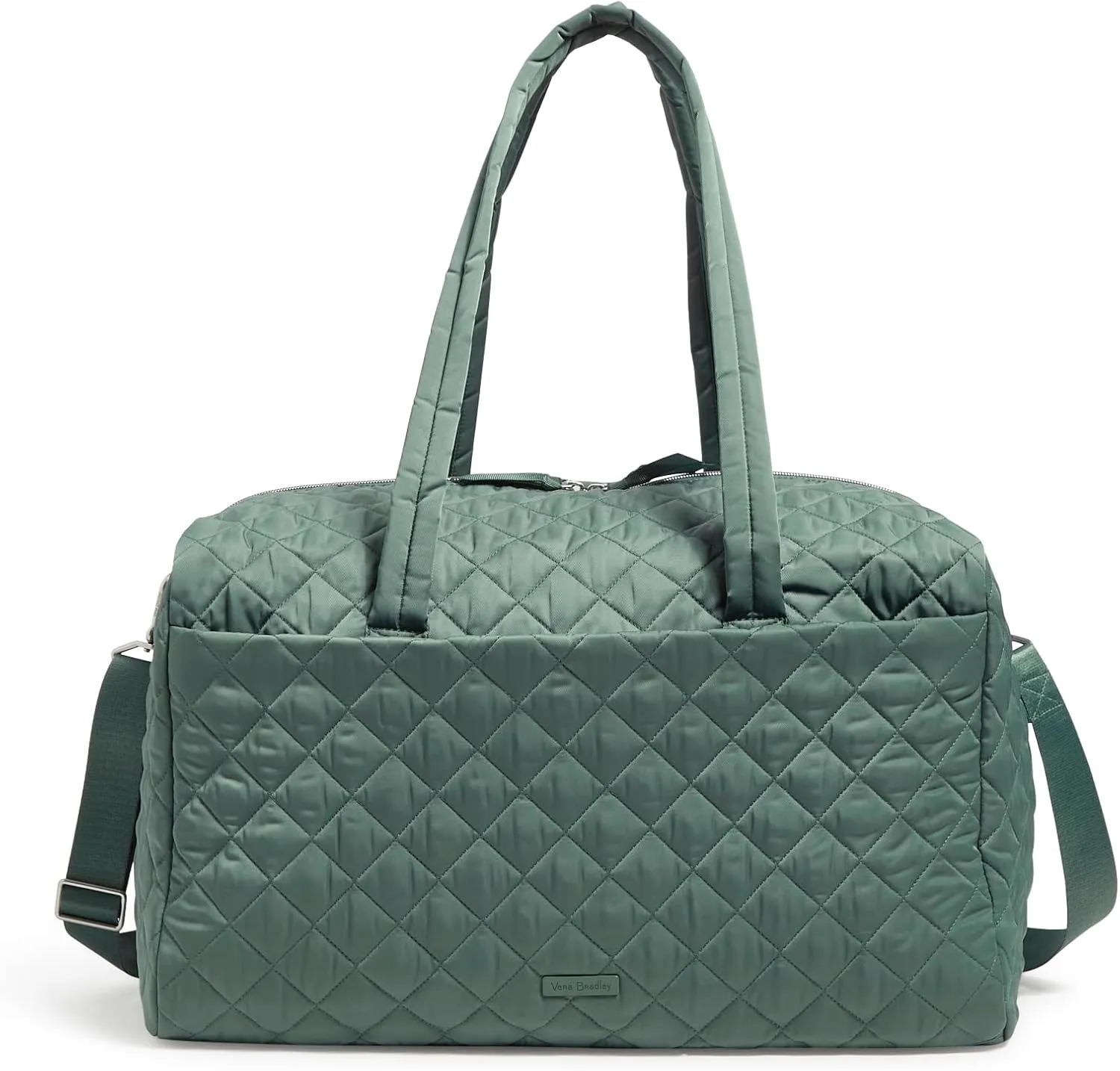 Vera Bradley Women's Performance Twill Large Travel Duffle Bag, Olive Leaf, One Size