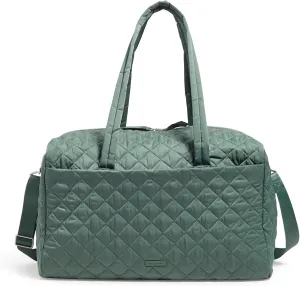 Vera Bradley Women's Performance Twill Large Travel Duffle Bag, Olive Leaf, One Size