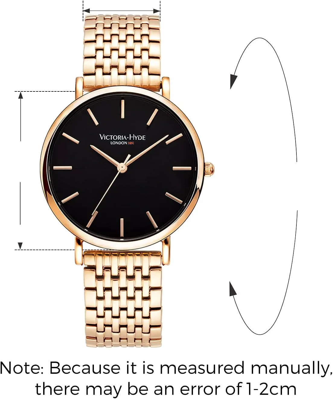 VICTORIA HYDE Couple Watches for Men Women Genuine Leather Strap Stainless Steel Mesh Band His and Hers Waterproof Quartz Wristwatch Gifts Set for Lovers