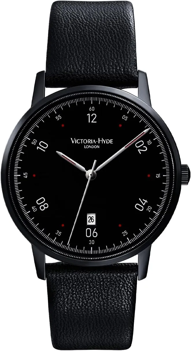VICTORIA HYDE Men's Weekender Watch, Expedition Field Vegan Leather Strap Watches for Men