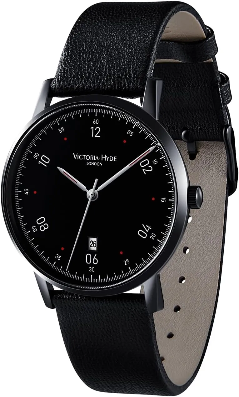 VICTORIA HYDE Men's Weekender Watch, Expedition Field Vegan Leather Strap Watches for Men