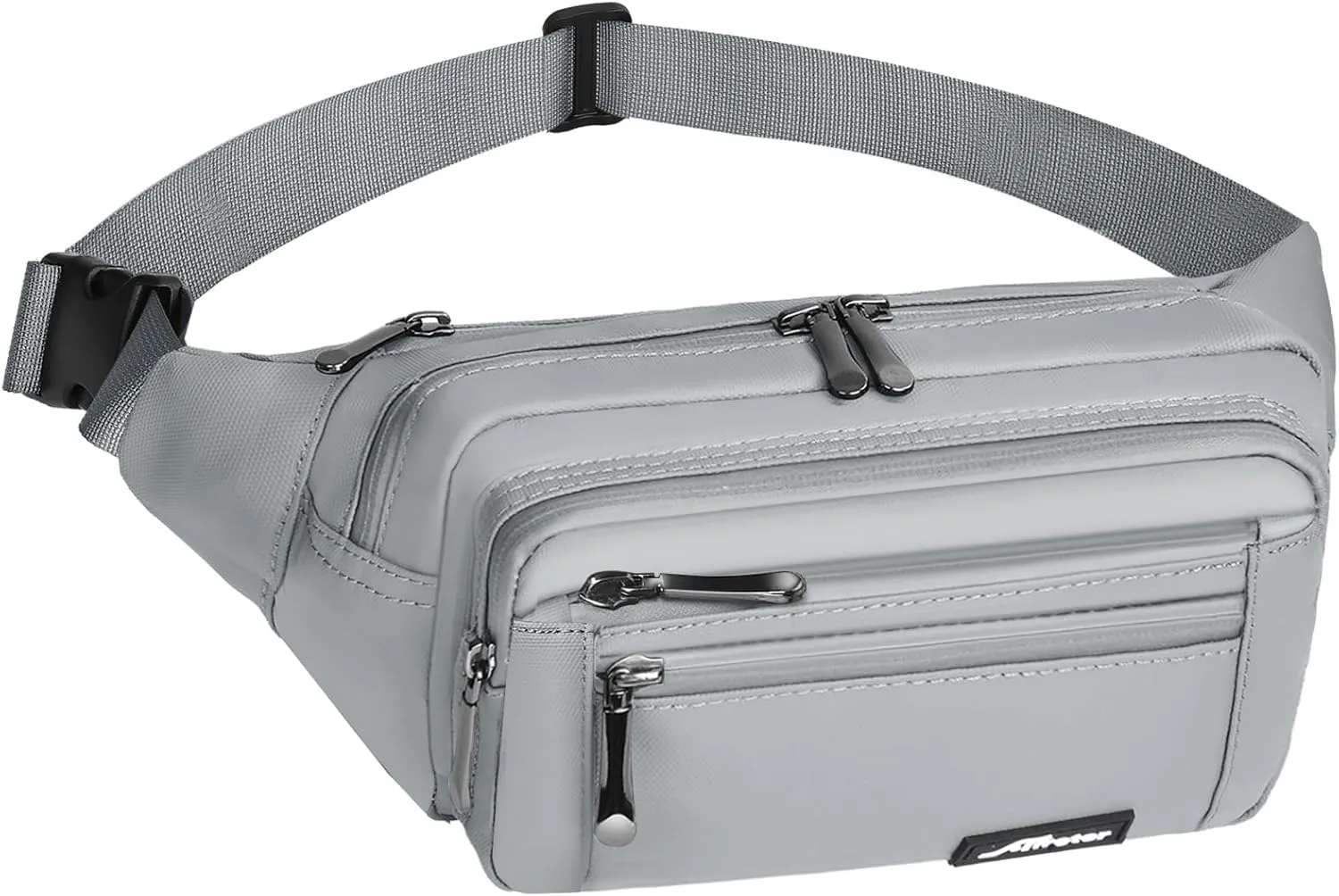 Waist Pack Bag Fanny Pack for Men&Women Hip Bum Bag with Adjustable Strap for Outdoors Workout Traveling Casual Running Hiking Cycling (Grey-1)