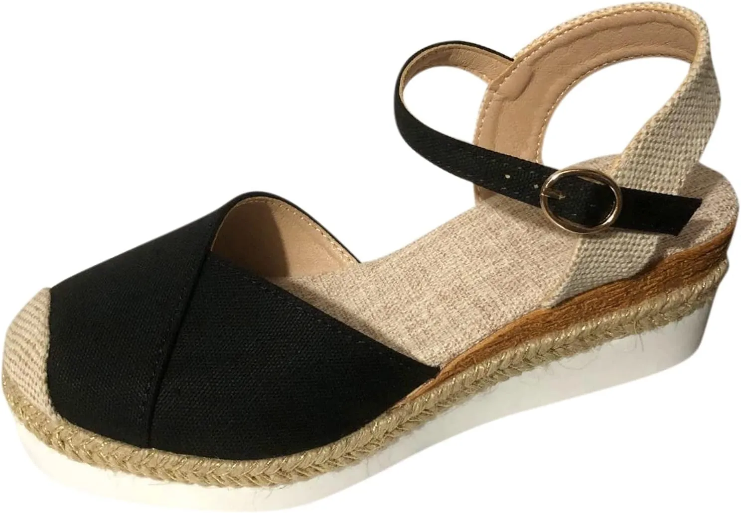 Wedge Sandals for Women Orthopedic Platform Summer Comfy Flat Open Toe Ankle Strap Strappy Fashion Outdoor Shoes