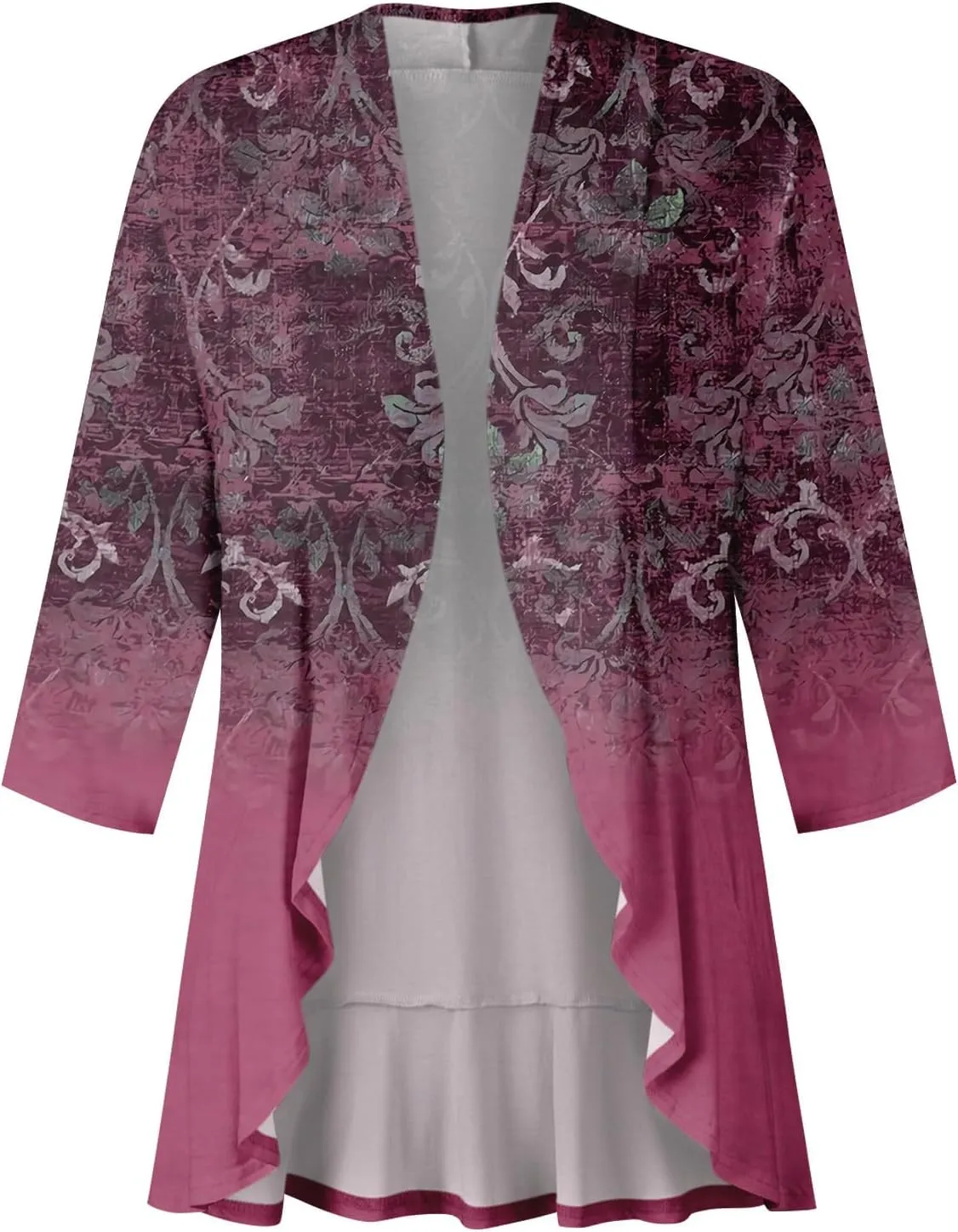 Western Aztec Cardigan for Women 3/4 Length Sleeve Lightweight Summer Cardigan Light Womens Jacket Women's Cardigans