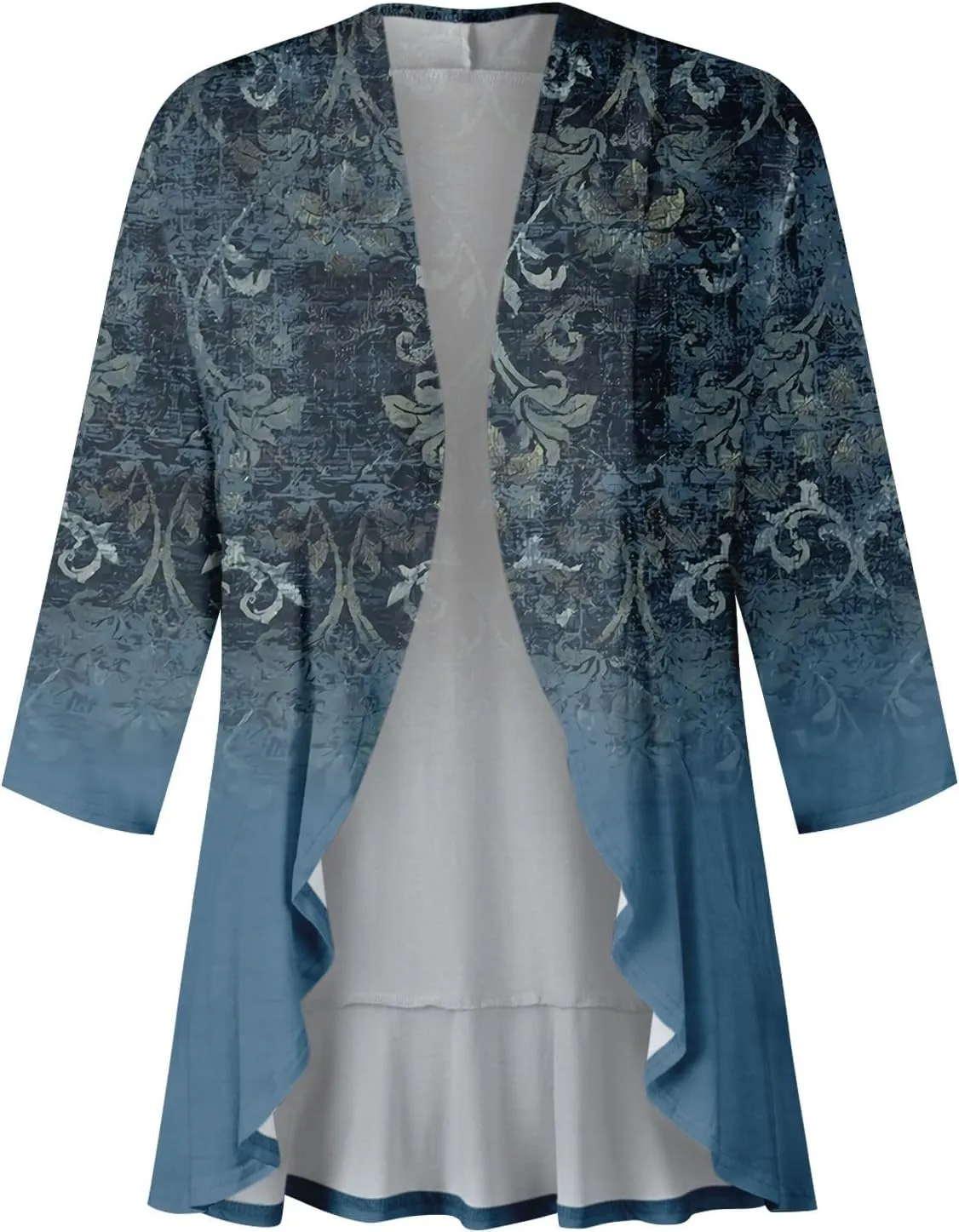 Western Aztec Cardigan for Women 3/4 Length Sleeve Lightweight Summer Cardigan Light Womens Jacket Women's Cardigans