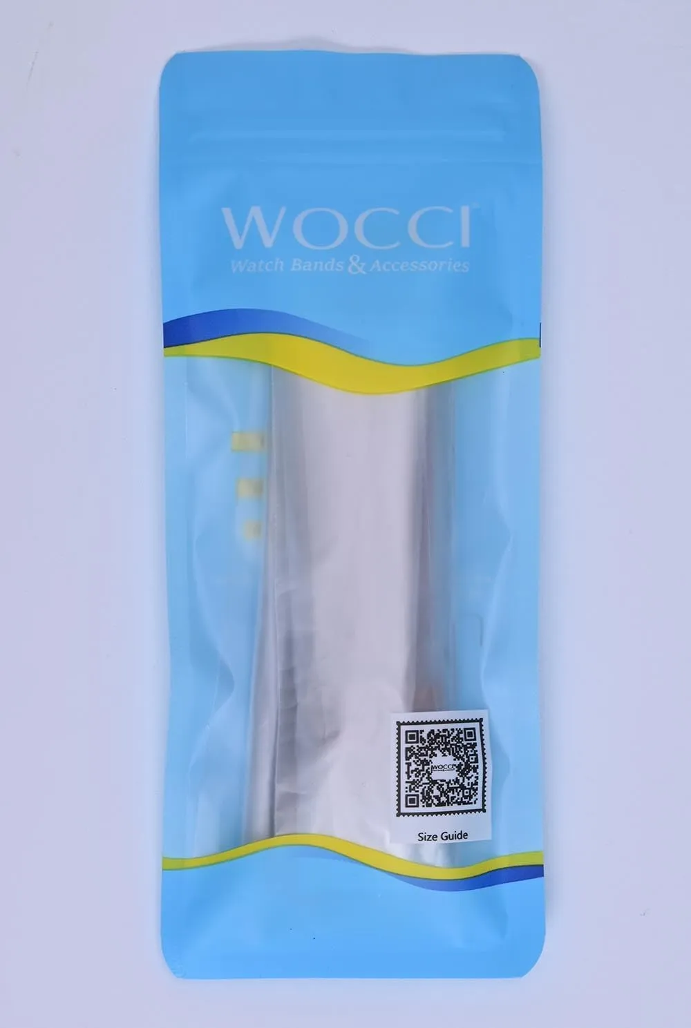 WOCCI 20mm Elite Watch Band, Top Grain Leather, Quick Release, Silver Buckle (Dark Brown)
