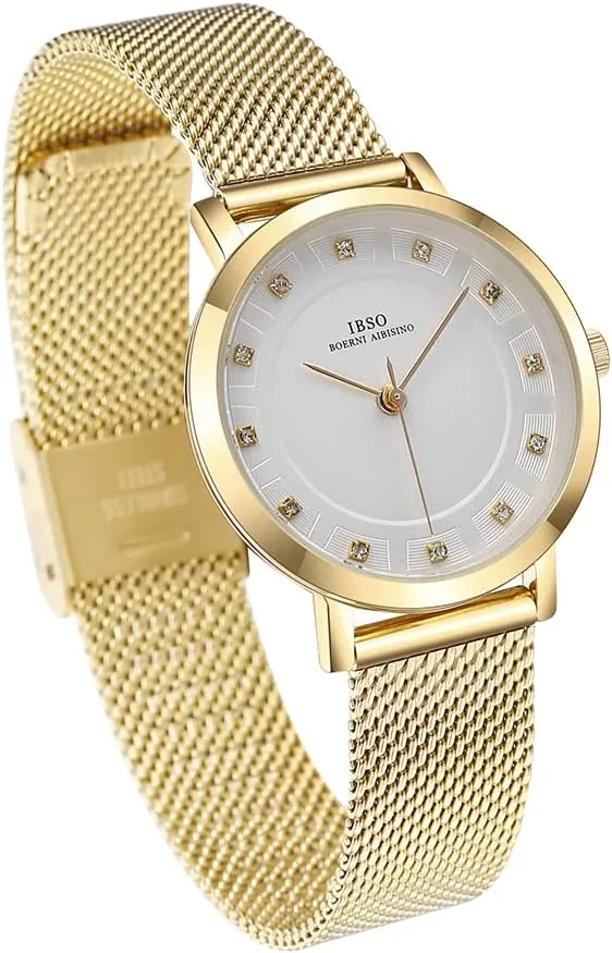 Women Stainless Steel Band Watches Ladies Quartz Wristwatches Waterproof Unique Design Mesh Bracelet Watch Relogio Feminino