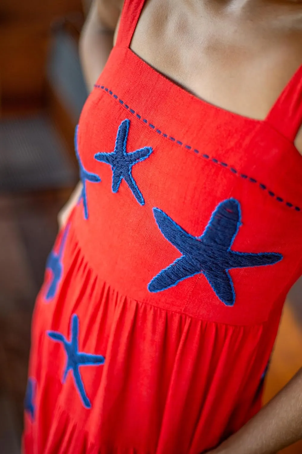 Women Y2k Embroidered Boho Dress Spaghetti Strap Tiered Maxi Dress 2024 Summer Causal Flowy Beach Sundress
