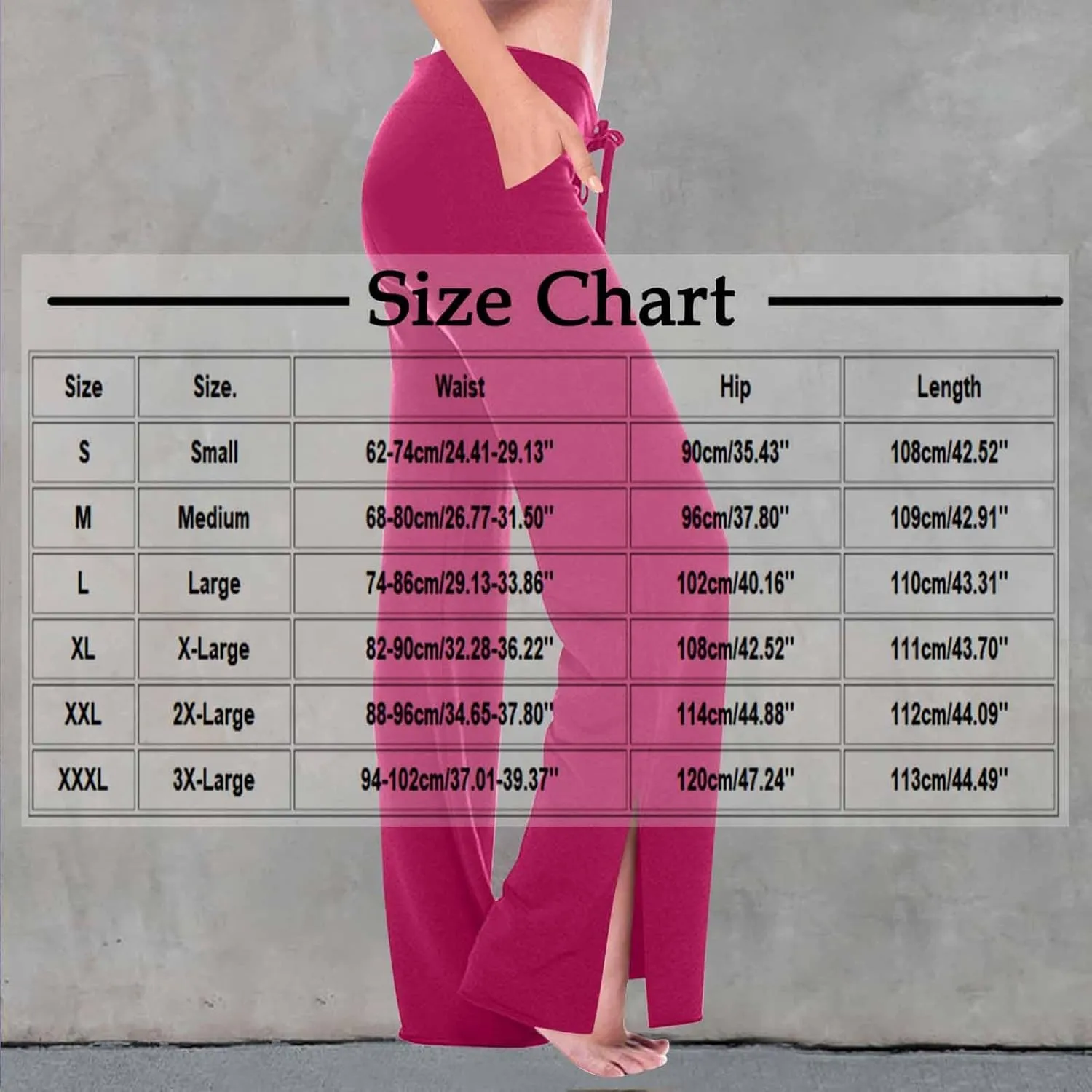 Women Yoga Pants Slim High Cut Rayon Trousers Slit Drawstring Sport Gym Pants Plain Oversized Fall Summer 2025