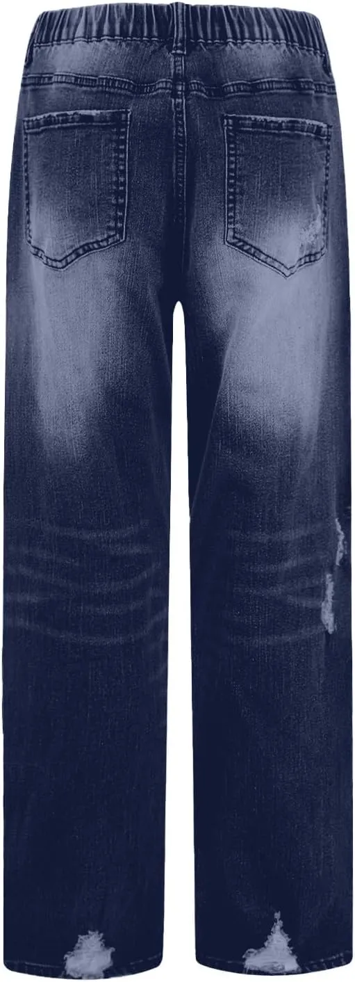 Women's Baggy Jeans Y2k Baggy Loose Boyfriend Trouser Jeans High Waisted Stretch Casual Fashion y2k Denim Pants