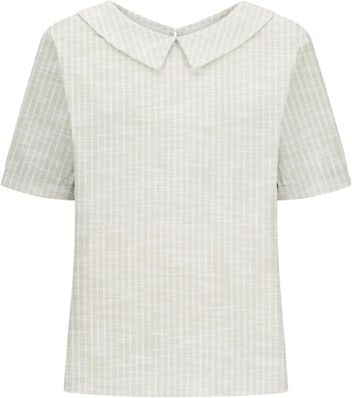 Womens Cotton Linen Short Sleeve T Shirts Casual Ruffled Trim Blouses Summer Cute Solid Tops Tunic Tee