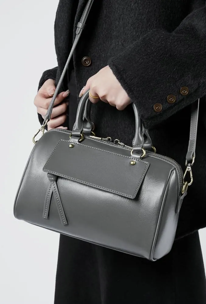 Womens Crossbody Bags Genuine Leather Trendy Shoulder Purse with Adjustable Strap Ladies Totes Handbags Satchel