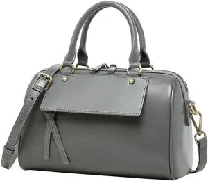 Womens Crossbody Bags Genuine Leather Trendy Shoulder Purse with Adjustable Strap Ladies Totes Handbags Satchel