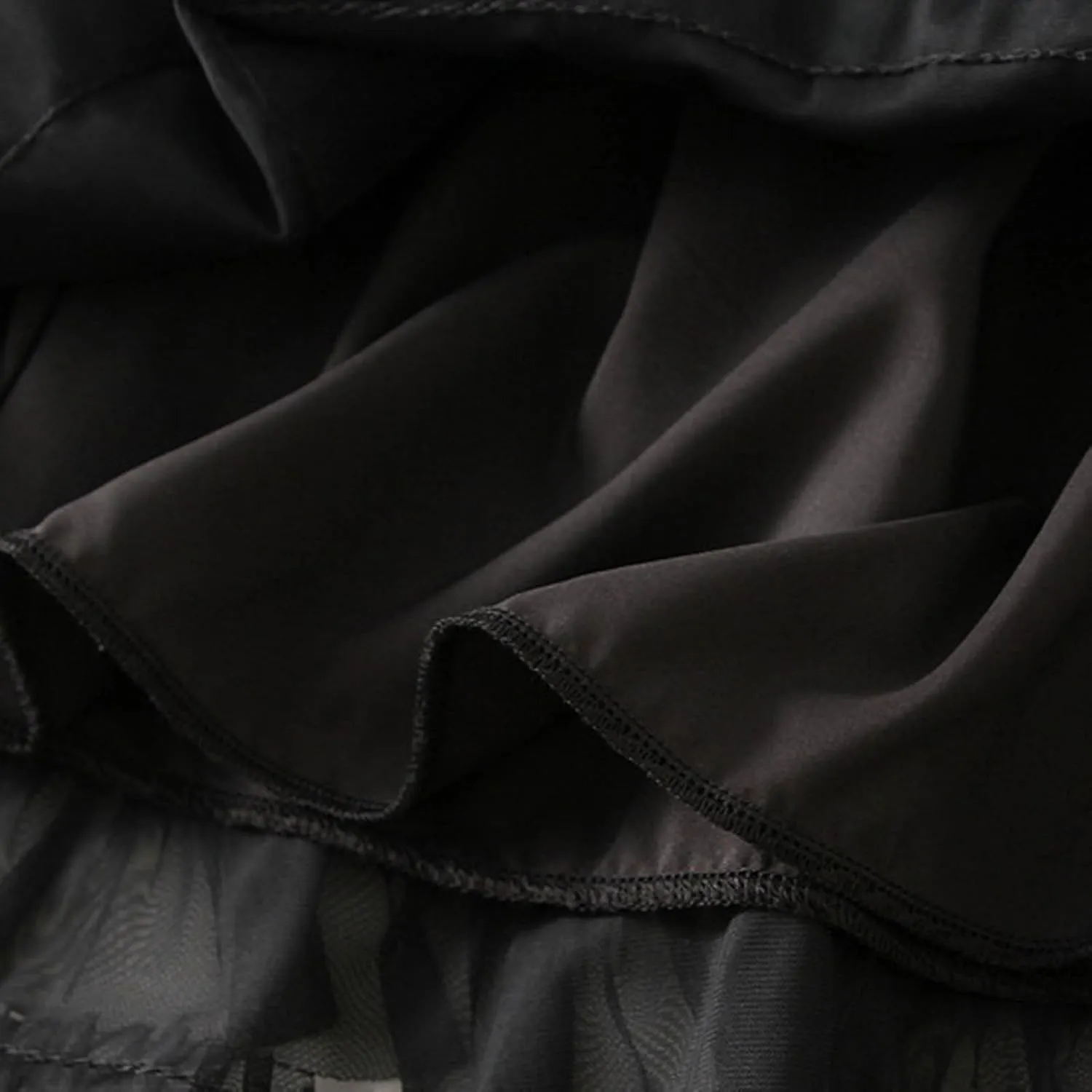 Women's Cute Fashion Layered Cake Short Skirts Summer High Waist Casual Solid Ruffled Half-Body Skirt 2025 Basic